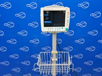 GE Datex-Ohmeda S/5 F-FM-00 Patient Monitor on Rollstand