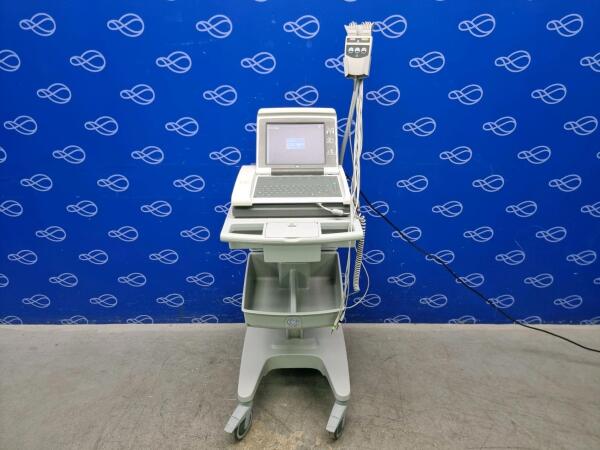 GE MAC 5000 ECG Recorder on Trolley