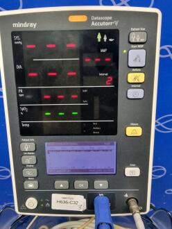 Mindray Datascope Accutorr V Vital Signs Monitor on Rollstand - 2