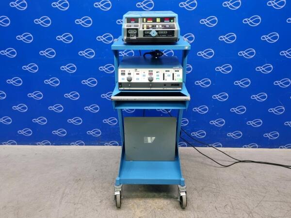 Valleylab Force 2 Diathermy and Valleylab Force Argon II Diathermy on Trolley