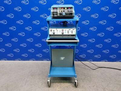 Valleylab Force 2 Diathermy and Valleylab Force Argon II Diathermy on Trolley
