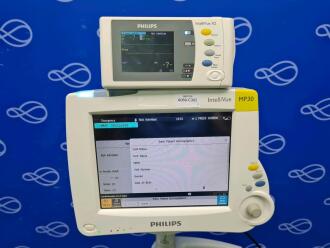 Philips IntelliVue MP30 Patient Monitor on Rollstand - 2