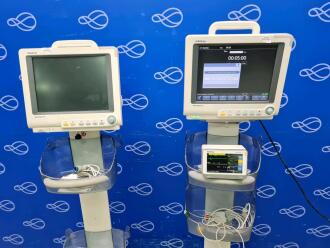 2 x Mindray BeneView T5 Patient Monitor on Rollstand - 4