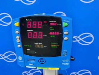4 x GE Carescape Dinamap V100 Vital Signs Monitor on Rollstand - 2