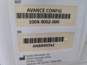 GE Datex Ohmeda Avance Anaesthetic Machine - 7
