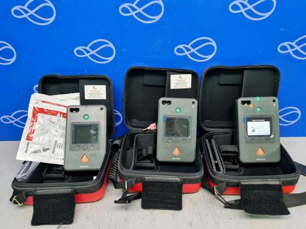 3 x Philips Heartstart FR3 Defibrillator