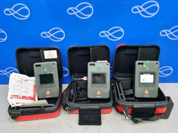 3 x Philips Heartstart FR3 Defibrillator