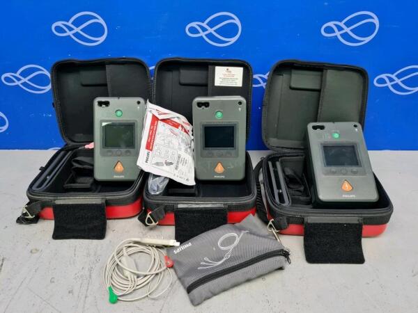 3 x Philips Heartstart FR3 Defibrillator