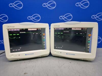 2 x Nihon Kohden BSM-3562 Life Scope Bedside Patient Monitor