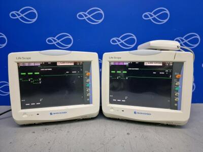 2 x Nihon Kohden BSM-3562 Life Scope Bedside Patient Monitor