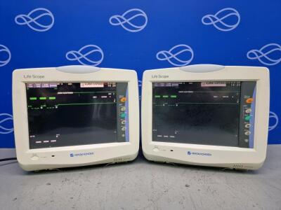 2 x Nihon Kohden BSM-3562 Life Scope Bedside Patient Monitor