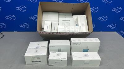 3 x Medtronic Simplera Sensors, 3 x Medtronic Silhouette Infusion Sets, 3 x Medtronic Quick Set Infusion Sets, 3 x MedtronicMiniMed Mio Advance Infusion Set, 2 x Medtronic Guardian 3 Sensor & 6 x Medtronic Guardian 4 Sensors