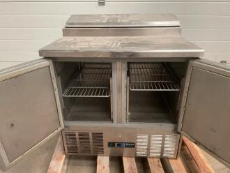 Blizzard BCC2EN-ECO SS 2-Door Refrigerated Prep Counter - 2