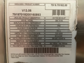 Ozti OBA70182 Heated Banquet Cupboard - 4