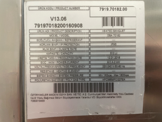 Ozti OBA70182 Heated Banquet Cupboard - 4