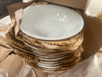 24 x Olympia Whiteware Oatmeal Bowls 150mm 300ml (2 x packs of 12)