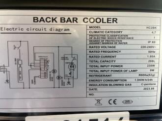 3 x Hallco HC2BK & 1 x HC2BK-SD Back Bar Coolers - 3