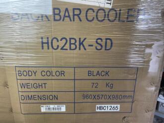 3 x Hallco HC2BK-SD & 1 x HC2BK Back Bar Coolers - 3