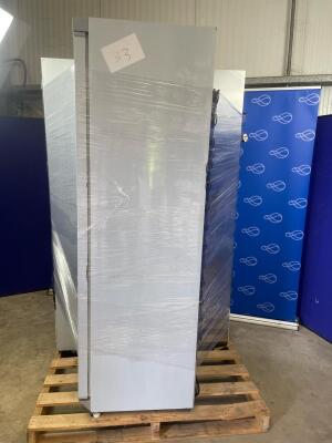 2 x Hallco HR400SN Upright Refrigerators & 1 x HF400SN Upright Freezer