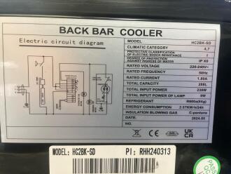 Hallco HC1BK & HC2BK-SD Back Bar Coolers - 3