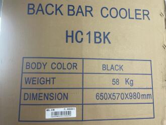 3 x Hallco HC1BK Back Bar Coolers - 3