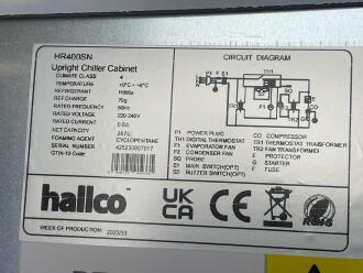 2 x Hallco HR400SN Upright Refrigerators & 2 x HF400SN Upright Freezers - 3