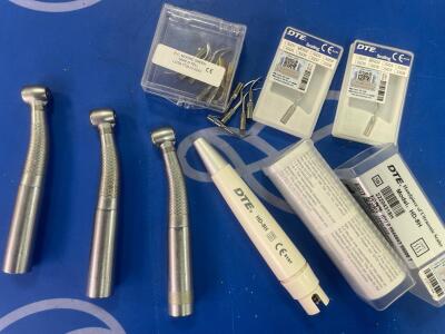 3 x Bien Air BORA 1093404 & 1 x DTE HD-8H Dental Handpieces