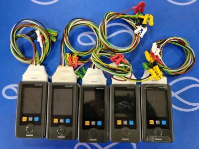 5 x Philips Intellivue MX40 Wearable Patient Monitor - ECG