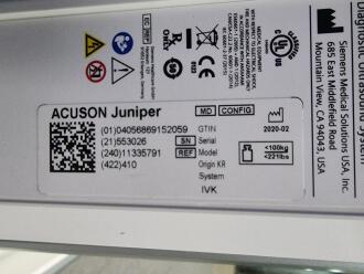Siemens Healthineers Acuson Junpier Ultrasound System - No HDD - 4