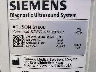 Siemens Acuson S1000 Ultrasound - 8