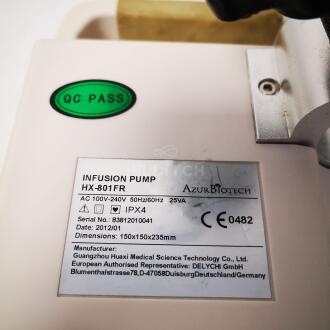 4x Azur Biotech HX-801FR Infusion Pumps - 6