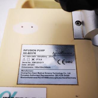 4x Azur Biotech HX-801FR Infusion Pumps - 8