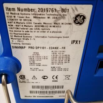 3x GE Dinamap Pro 1000 Compact Multiparameter Monitors - 9