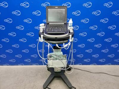 Sonosite Edge Portable Ultrasound on Sonosite Edge Trolley