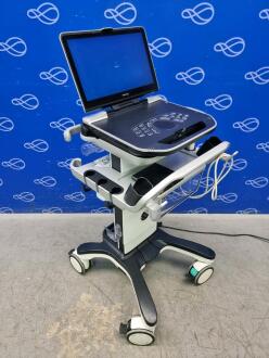 GE Vivid iq Portable Ultrasound on Trolley - 2