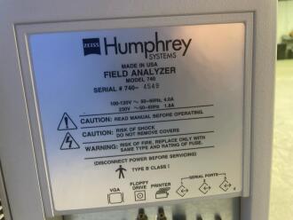Zeiss Humphrey 740 Series Field Analyser - No HDD - 2