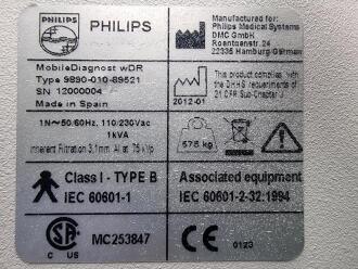 Philips Mobile Diagnost wDR Mobile X-Ray - No HDD - 7