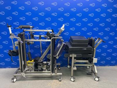 Eschmann Preparation table for Orthopaedic Surgery and Eschmann attachment trolley with attachments