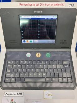 Philips PageWriter TC20 ECG Recorder on Trolley - 2