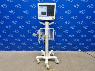 GE Carescape B650 Patient Monitor on Rollstand