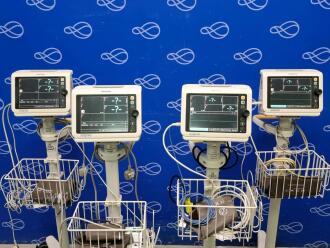 4 x SureSigns Philips VS4 Vital Signs Monitor on Rollstand - 2