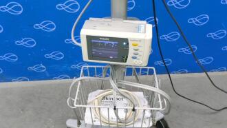 Philips IntelliVue MX700 Patient Monitor on Rollstand - 3