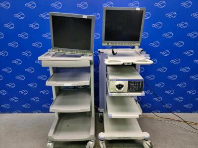 Olympus Evis Lucera Elite CLV-290SL Light Source with 2 x Stack Trolley