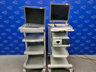 Olympus Evis Lucera Elite CLV-290SL Light Source with 2 x Stack Trolley