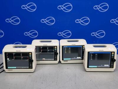 4 x Philips SureSigns VS4 Vital Signs Monitor