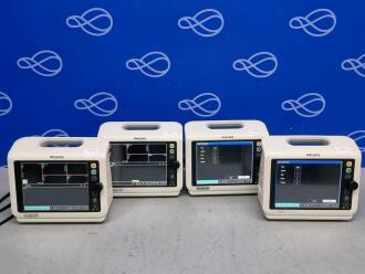 4 x Philips SureSigns VS4 Vital Signs Monitor
