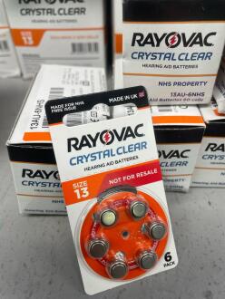Approximately 10800 x Rayovac Hearing Aid Batteries size 13 (boxed as new) - 2