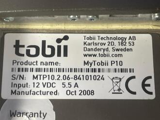 MyTobii P10 Portable Eye-Controlled Communication Device - No HDD - 3