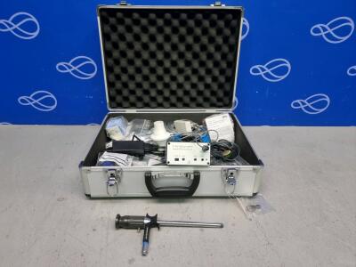 Flight Case Containing Laryngograph Microprocessor and Accessories
