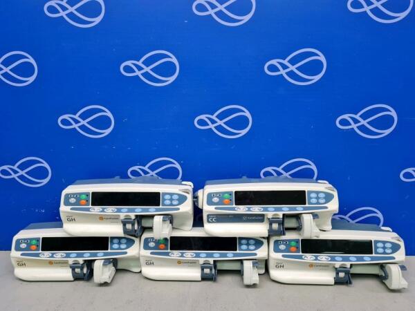 4 x Alaris GH and 1 x Alaris CC Guardrails Plus Syringe Driver